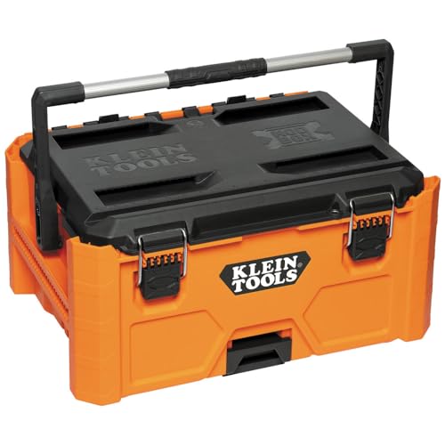 Klein Tools 54803MB MODbox Medium Toolbox Modular Tool Storage System Side Mounting Reinforced Handle Tool Caddy