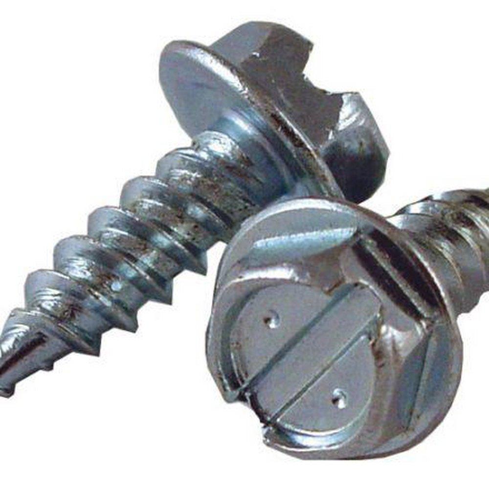 Malco HW8X1/2Z Zip-In Screws Hex Washer/Slotted Head 12000