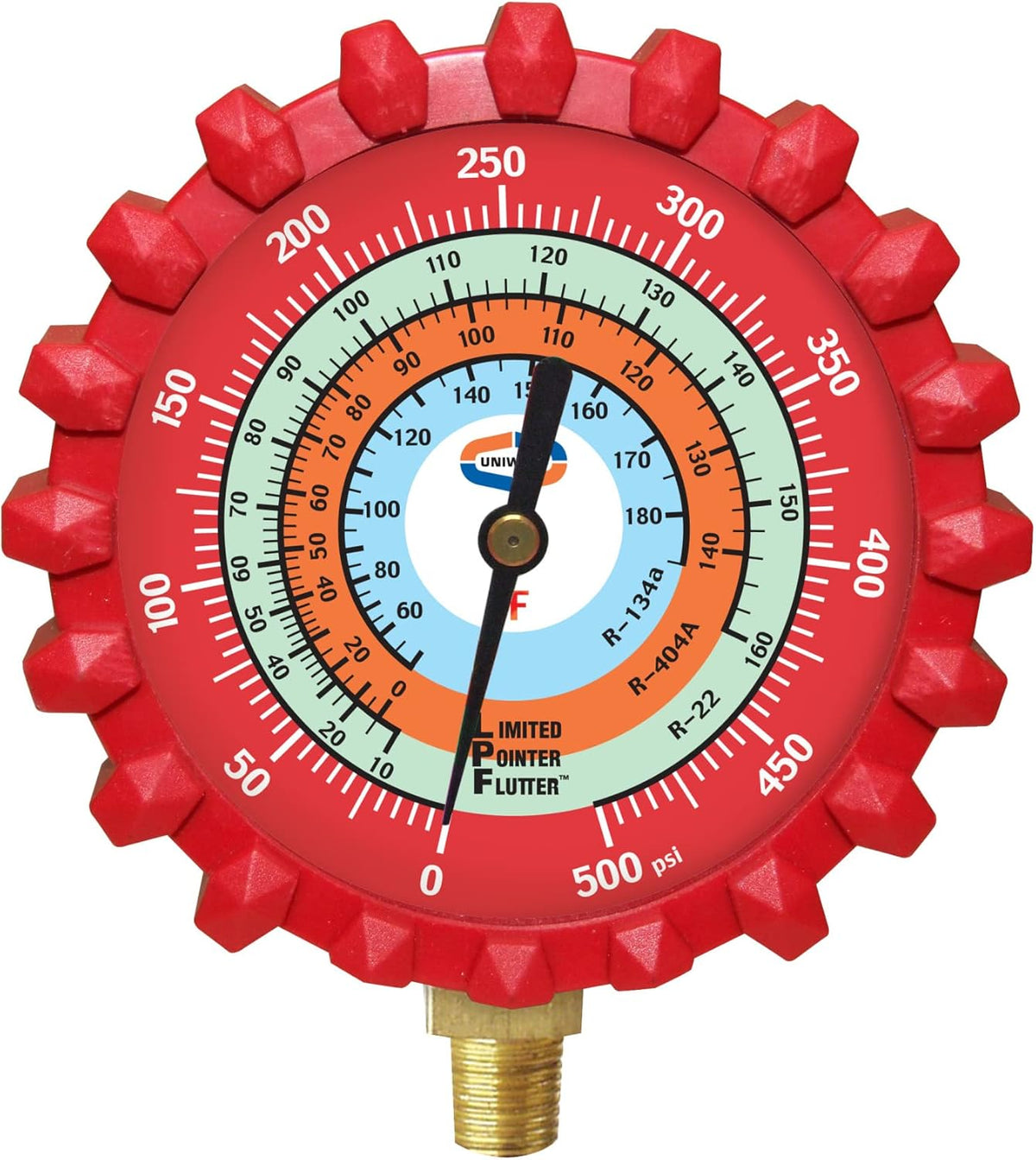 Uniweld G29LD Refrigerant Gauge 500 psi Red