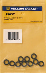 Yellow Jacket 19037 Quick SealRight Coupler 1/4 Inch O-Ring (10 Pack)