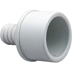 Waterway Plastics 413-4370 Spigot PVC Ribbed Barb Adapter .75x1.5 inches