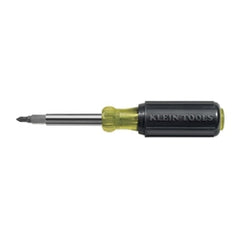 Klein Tools 32477 Multi-Bit Screwdriver / Nut Driver 10-in-1 Multi Tool, Industrial Strength Bits, Phillips, Slotted, Square and Torx Bits