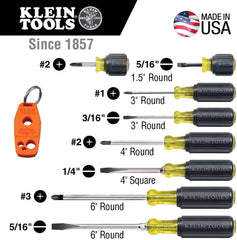 Klein Tools 600-4 1/4-Inch Keystone Cushion-Grip Screwdriver, Made in USA