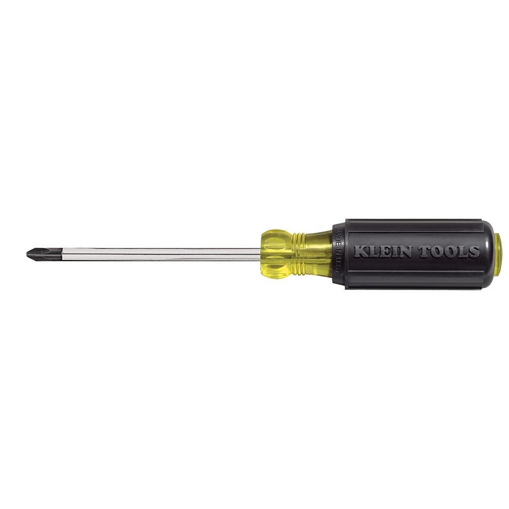 Klein Tools 603-4 Phillips Screwdriver 4 Inch Round Shank