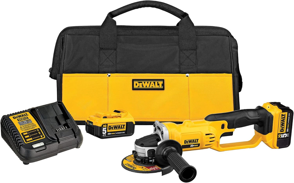 DeWalt DCG412P2 20V Max Angle Grinder Tool Kit 4-1/2 Inch