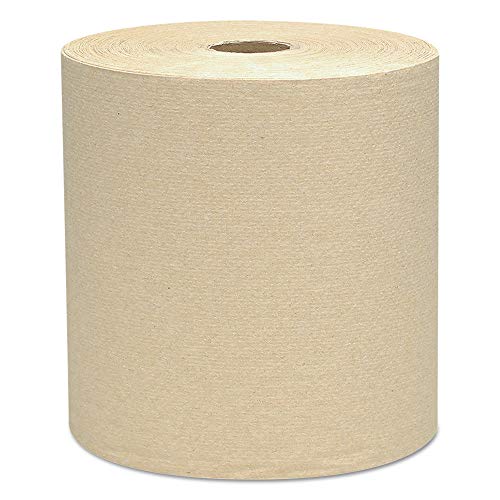 Scott 4142 8 in. x 800 ft. 1.5 in. Core Essential Hard Roll Towels - Natural (12 Rolls/Carton)