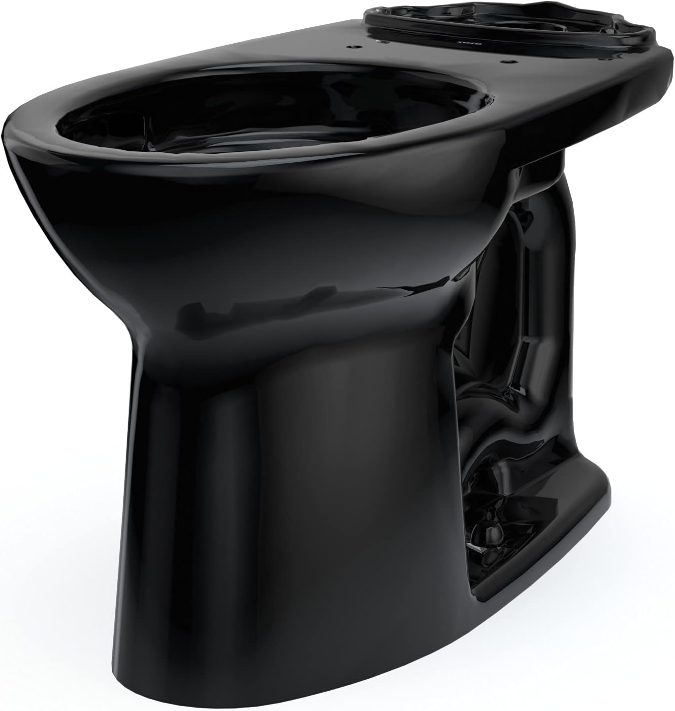 TOTO C776CEF#51 Drake Elongated Universal Height Tornado Flush Toilet Bowl Ebony