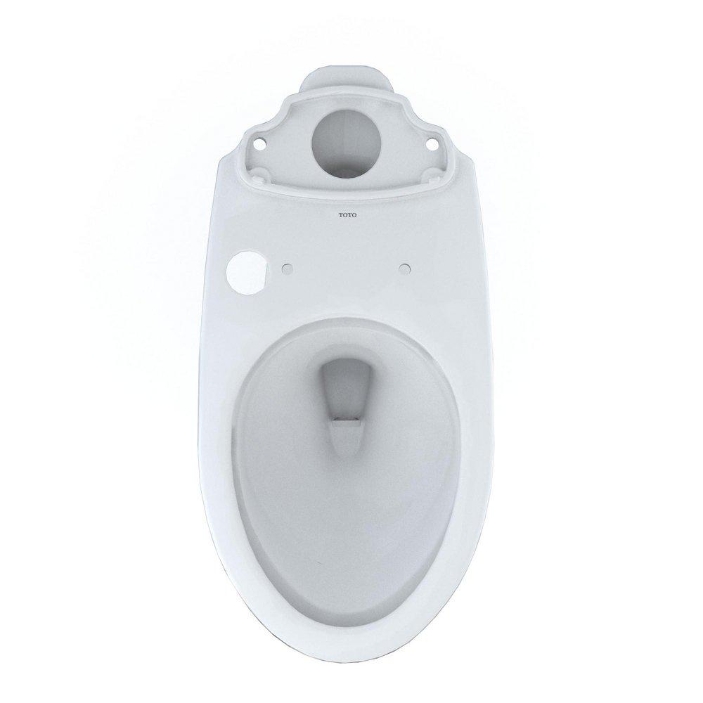 Toto C776CEFGT40#01 Drake Elongated Universal Height Toilet Bowl with CEFIONTECT, Washlet+ Ready, Cotton White