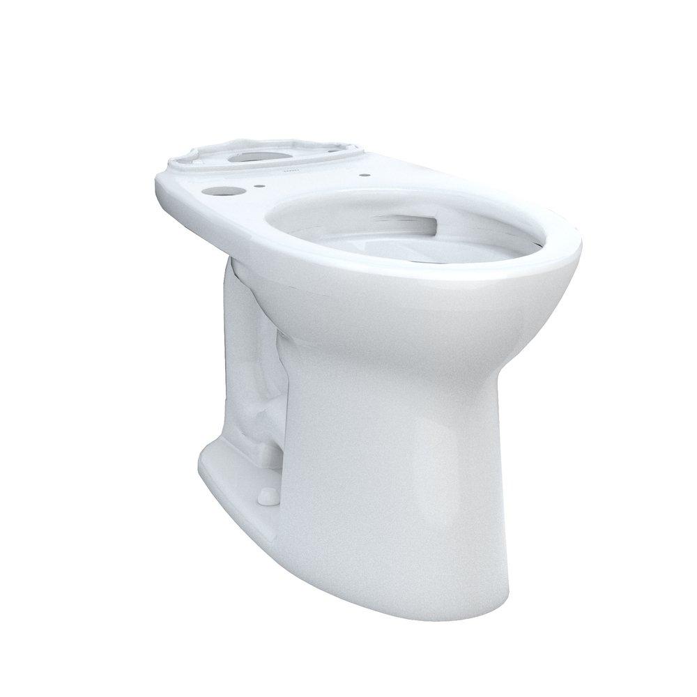 Toto C776CEGT40#01 Drake Elongated Toilet Bowl in Cotton White, Washlet+ Ready