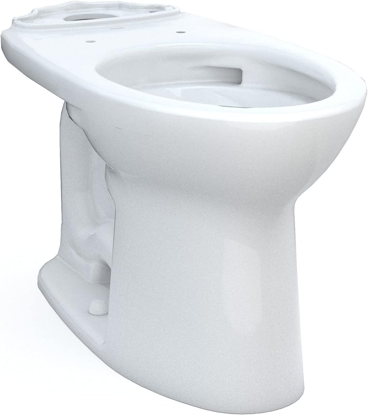 Toto C776CEFG.10#01 Drake Elongated Universal Height TORNADO FLUSH Toilet Bowl with 10 Inch Rough-In and CEFIONTECT Cotton White