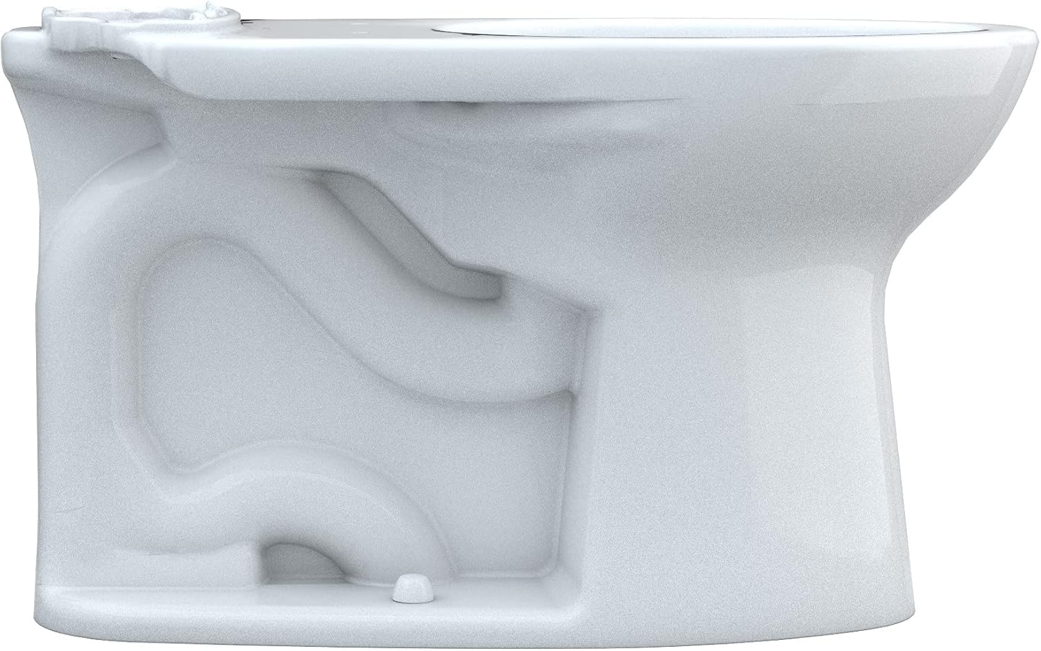 Toto C776CEFG.10#01 Drake Elongated Universal Height TORNADO FLUSH Toilet Bowl with 10 Inch Rough-In and CEFIONTECT Cotton White