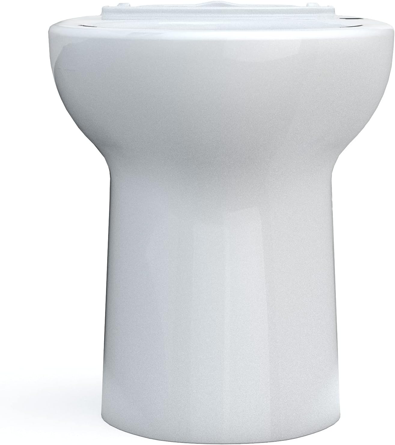 Toto C776CEFG.10#01 Drake Elongated Universal Height TORNADO FLUSH Toilet Bowl with 10 Inch Rough-In and CEFIONTECT Cotton White