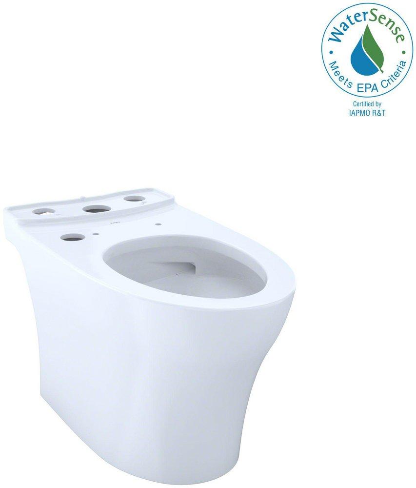 TOTO CT446CEGNT40#01 Aquia IV Elongated Floor Mount Toilet Bowl Cotton