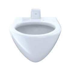 Toto CT708UV#01 Elongated Wall-Mounted Flushometer Toilet Bowl with Back Spud Cotton White