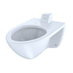 Toto CT708UV#01 Elongated Wall-Mounted Flushometer Toilet Bowl with Back Spud Cotton White