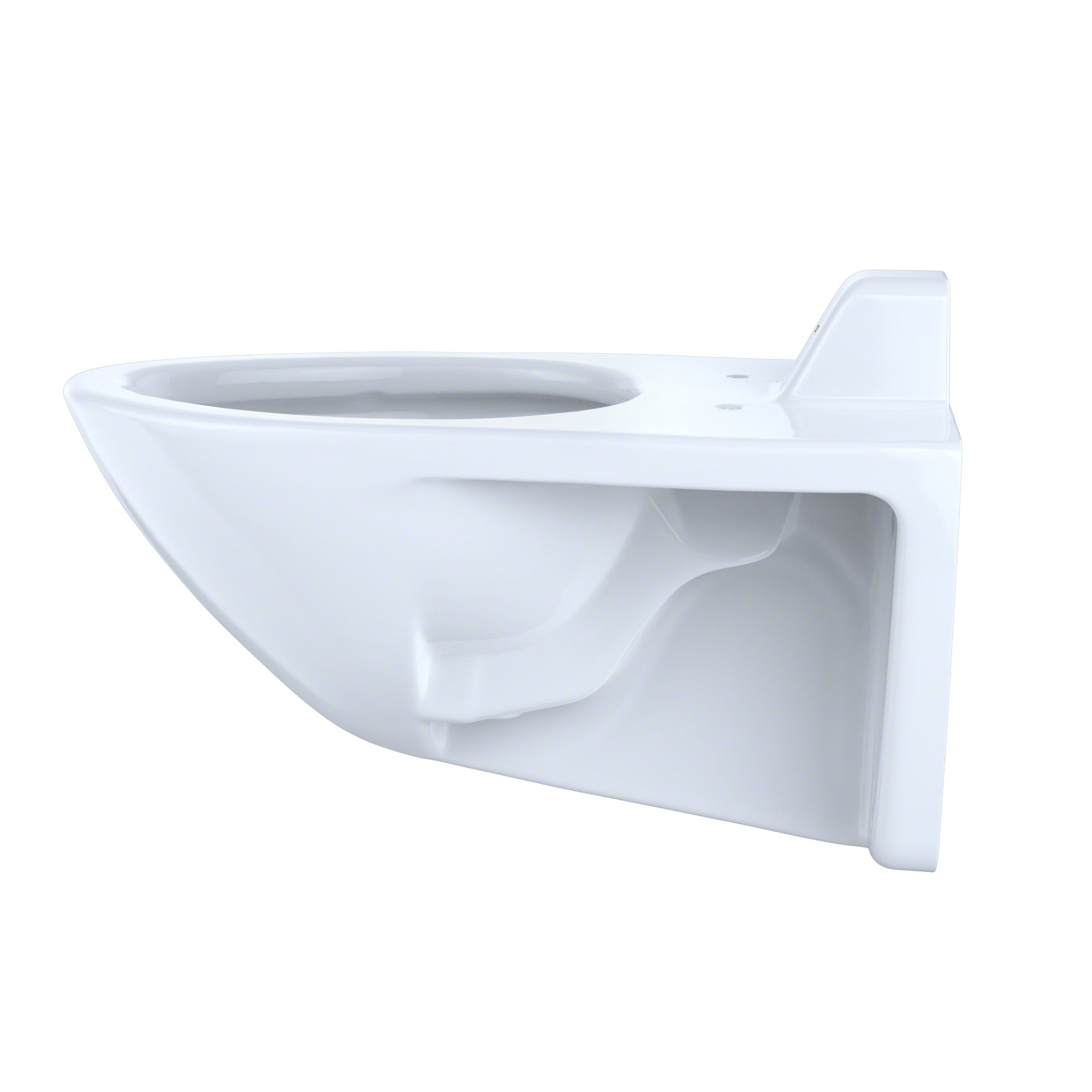 Toto CT708UV#01 Elongated Wall-Mounted Flushometer Toilet Bowl with Back Spud Cotton White