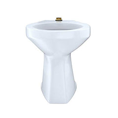 Toto CT705ULN#01 Elongated Floor-Mounted Flushometer ADA Compliant Toilet Bowl with Top Spud Cotton White