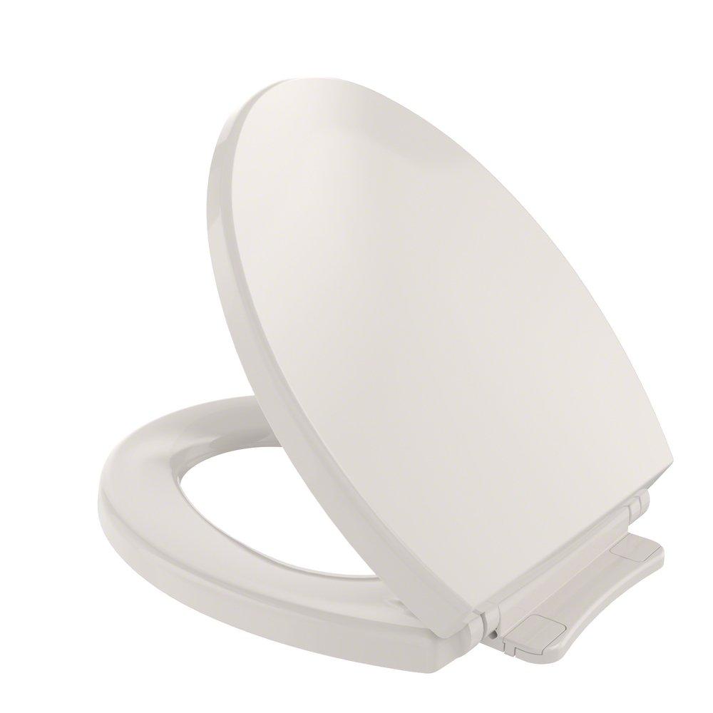 Toto SS113#12 SoftClose Round Closed Front Toilet Seat with Cover in Sedona Beige