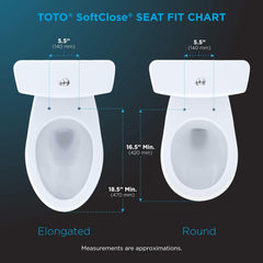 Toto SS154#01 Traditional SoftClose Elongated Toilet Seat Cotton White