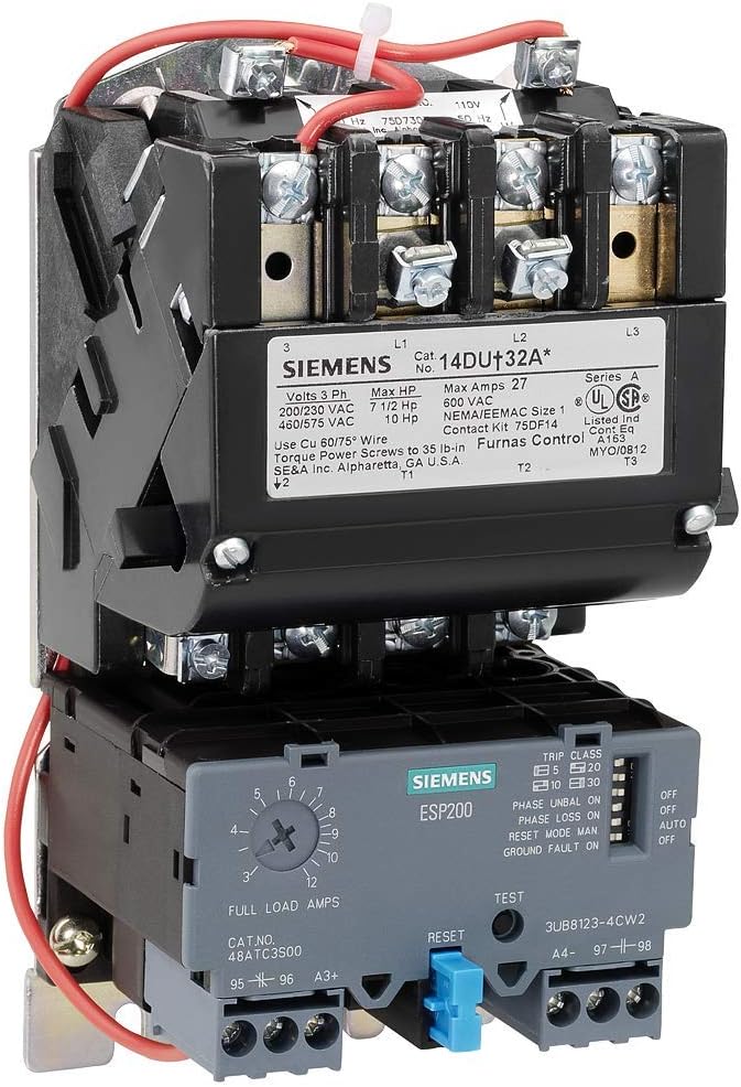 Siemens 14DUE32AA Heavy Duty Motor Starter Solid State Overload 3 Phase 3 Pole 10-40A Medium Frame