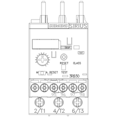 Siemens 3RB3026-1QB0 Overload Relay 6a-25a ManReset