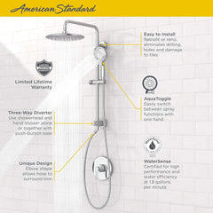 American Standard 9038804.002 Spectra Versa Shower System 1.8 GPM Polished Chrome