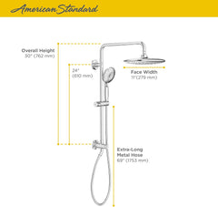 American Standard 9038804.002 Spectra Versa Shower System 1.8 GPM Polished Chrome