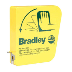 Bradley 128-135 Plastic Eyewash Handle Yellow for Bradley Eyewashes