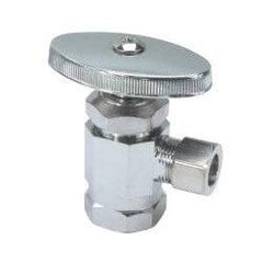 BrassCraft OR17ZXC OR17 Series 1/2 x 3/8 in. FIPT x OD Compression Knurled Oval Handle Angle Supply Stop Valve in Chrome Plated