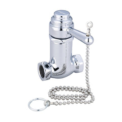 Central Brass 0335-1/2 Self-Close Shower Straight Stop Valve 18 Inch Pull Chain