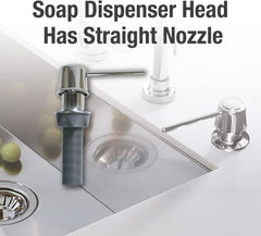 Danco 10037 Soap Dispenser with Straight Nozzle, 1 Pack, Chrome