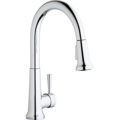 Elkay LK6000CR Everyday Single Hole Deck Mount Kitchen Faucet with Pull-down Spray Forward Only Lever Handle Chrome