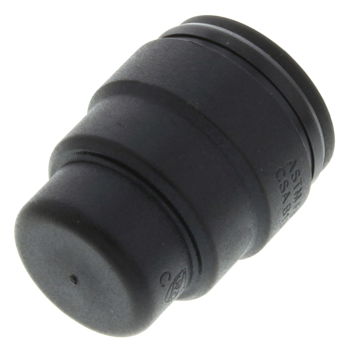 John Guest PSEI4616E ProLock 3/8 Inch CTS Push-Connect Polysulfone End Cap Black