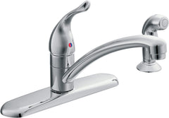 Moen 67430 Chateau Chrome One-Handle Kitchen Faucet with Protege Side Spray