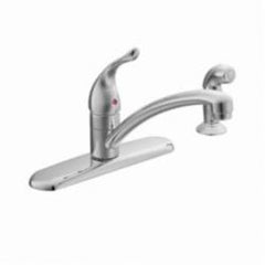 Moen 67430 Chateau Chrome One-Handle Kitchen Faucet with Protege Side Spray