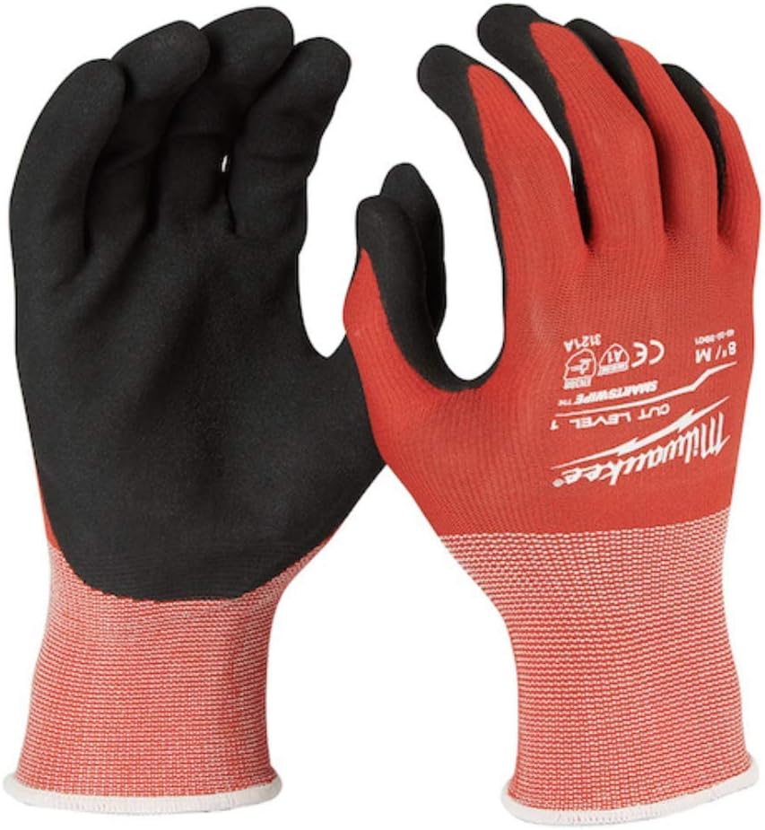 Milwaukee 48-22-8901 Cut Level 1 Nitrile Dipped Gloves M