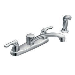 MOEN 7907 Chrome Two-Handle Kitchen Faucet 7907