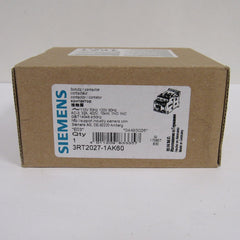 Siemens 3RT2027-1AK60 Sirius 3 Pole 32 AMP 120 Volt AC Contactor - 1NO 1NC Auxiliary Contact