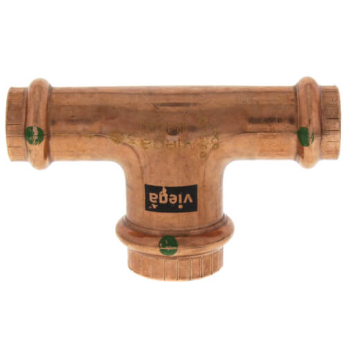 Viega 77382 ProPress Copper Tee 1/2 inch x 1/2 inch x 3/4 inch Press x Press x Press