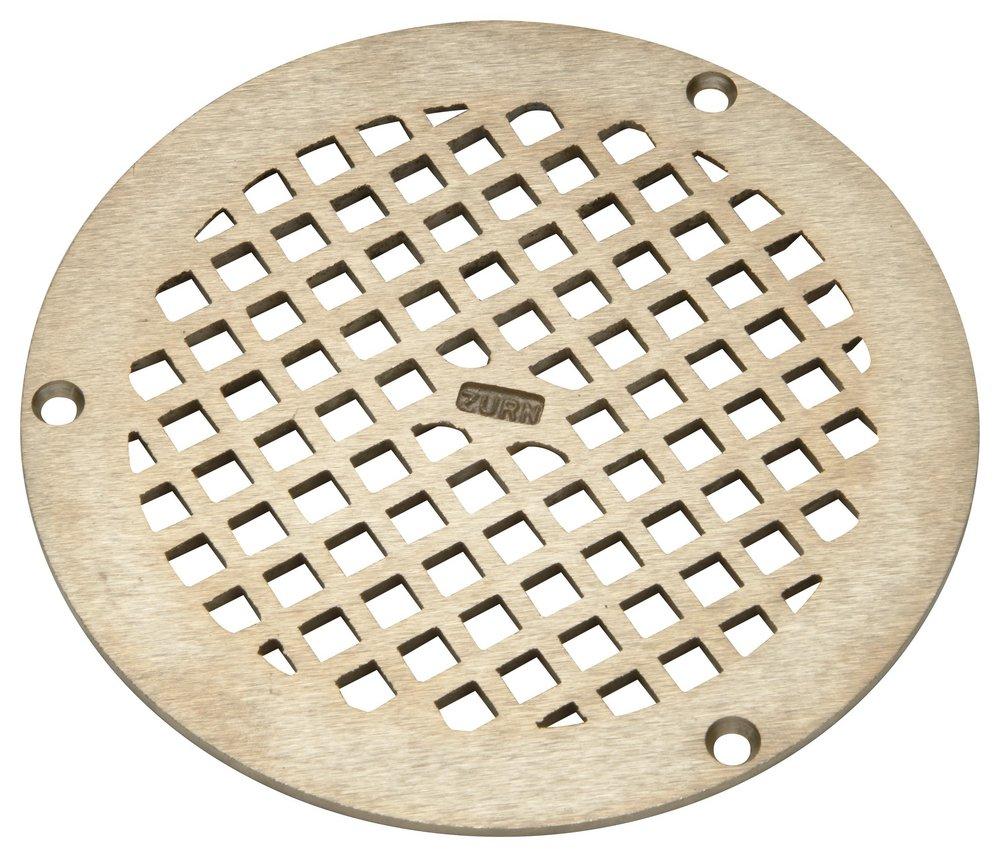 Zurn PN400-6B-STR 6 x 6 in. Round Grid Strainer Nickel Bronze