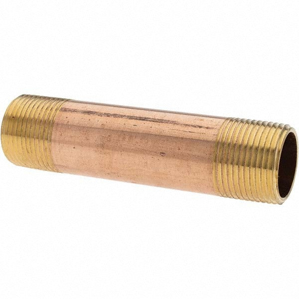 ANDERSON METALS Anderson Metals -11153-5 Brass Pipe Nipple 4 in Npt
