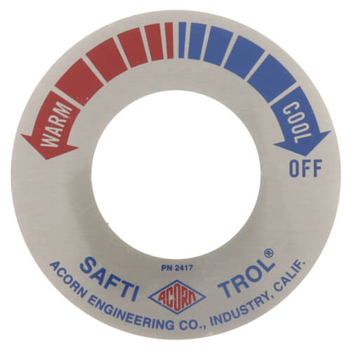 Acorn 2417-000-000 Dial Plate Safti-Trol