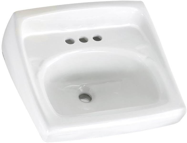 American Standard 0355.012.020 Lucerne 20-1/2 x 18-1/4 in White Vitreous China Wall Hung Bathroom Sink