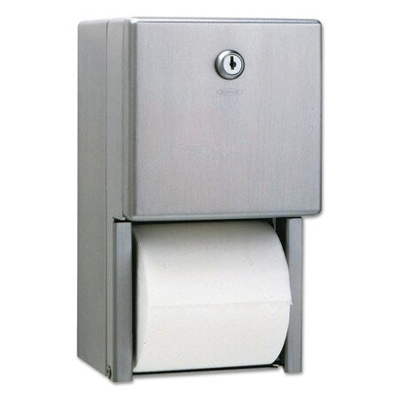 Bobrick 2888 Stainless Steel 2-Roll Tissue Dispenser 6 1-16 x 5 15-16 x 11