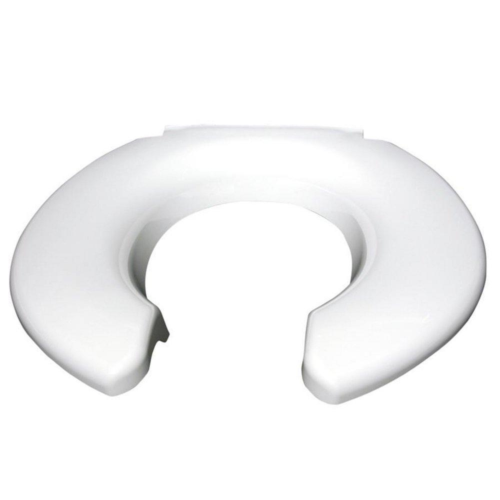 Big John Products 2445263-4W Open Front Closet Toilet Seat (Less Cover) in White