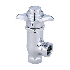 Central Brass 0333-1/2 Self-Close Angle Stop Valve 1/2 FNPS Polished Chrome