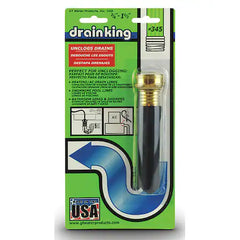 Drain King 345 Unclogs Bathroom Sinks, HVAC Condensation Drain, and Swimming Pool Drains, 0.75 to 1.5 Inch