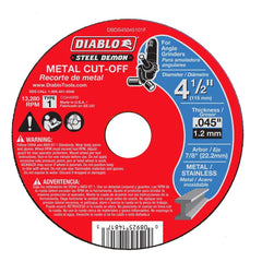 Diablo DBDS45045101F 4-1/2X.045X7/8 Type 1 Metal Cutoff Wheel