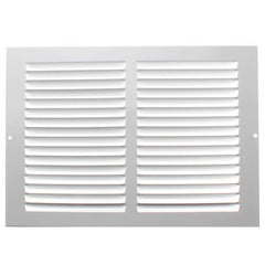 Hart & Cooley 43300 6 x 4 White Sidewall/Ceiling Return Air Grille 672 Series