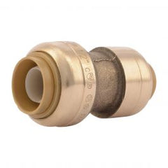 SharkBite U009LF Reducing Coupling 3/8 x 1/2 Inch Brass